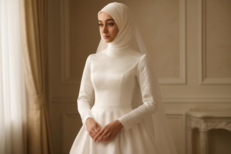 Guide pour choisir une robe de mariée modeste et élégante pour les femmes voilées